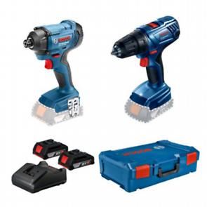 Bosch Professional készlet: akkus fúrócsavarozó GSR 180-LI + akkus ütvecsavarozó GDR 18V-160 + 2x akkumulátor 2,0 Ah L-Case 0615990M8J