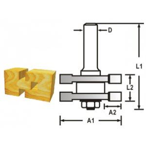 MAKITA szármaró csapágyszárral 12 mm, 41x19x71 mm D-48935