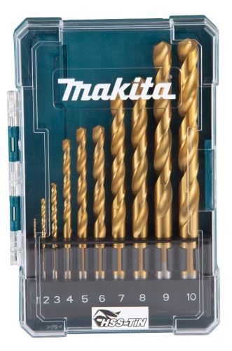 MAKITA fúrókészlet HSS-TiN Economic fémhez 10 db D-72849