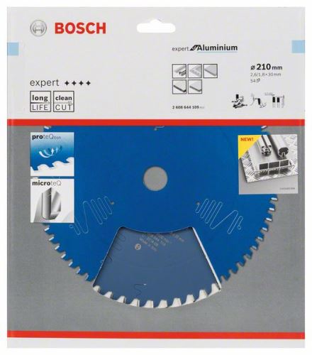 BOSCH Expert fűrészlap alumíniumhoz 210 x 30 x 2,6 mm, 54 2608644109