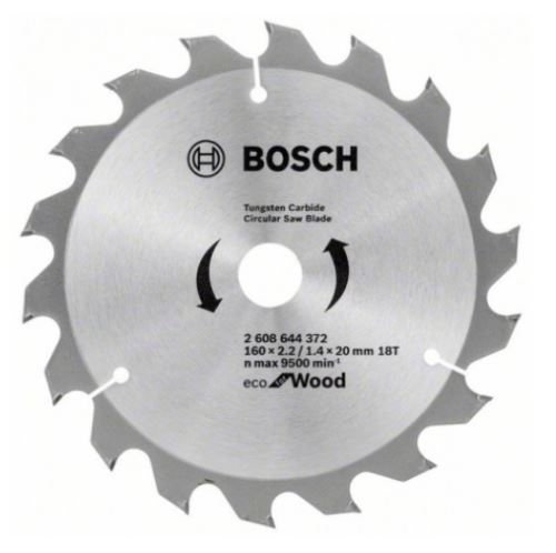 BOSCH fűrészlap Eco for Wood 160x2,2/1,4x20 18T 2608644372