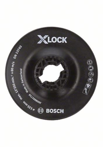 BOSCH X-LOCK Hátlap, durva 125 mm, 12 500 ford./perc 2608601716