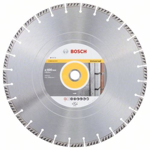 BOSCH gyémánt vágótárcsa Standard Univerzális 400 × 25,4 400x20x3,2x10mm 2608615073