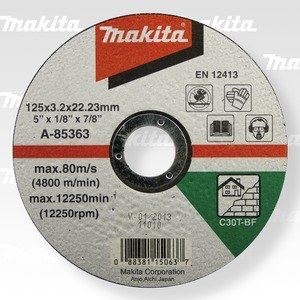 MAKITA tárcsás vágókő 125x3x22 mm A-85363