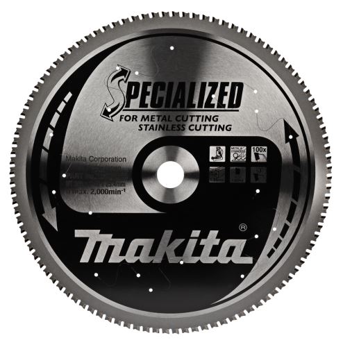 MAKITA fűrészlap rozsdamentes acél SPECIALIZÁLT 305x1,95x25,4 mm 100 fogú B-23123