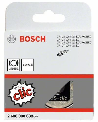 BOSCH gyorskioldó anya SDS-clic M 14 x 1,5 mm M 14 x 1,5 mm 2608000638