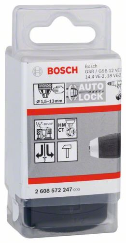 BOSCH System tokmányok 1,5-13 mm, 1/2" – 20 2608572247