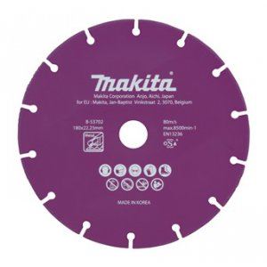 MAKITA gyémánt vágótárcsa 180x1,6x22,23 mm B-53702