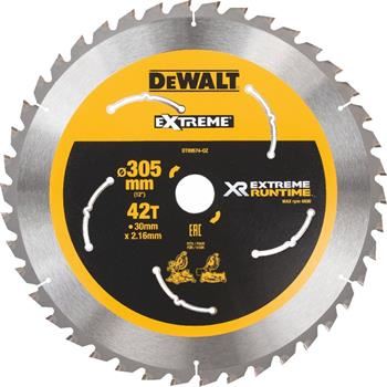 DEWALT fűrészlap (ideális FLEXVOLT fűrészekhez), 305 x 30 mm, 42 fogú DT99574