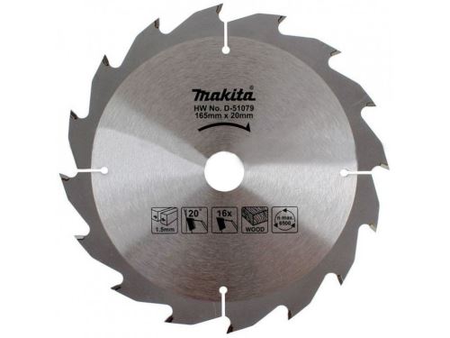 MAKITA fa fűrészlap SPECIALIZED 165x1,5x20 mm 16 fogú D-51079