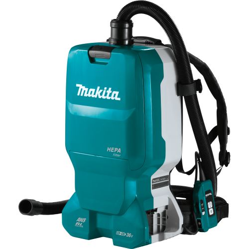 MAKITA Akkus háti porszívó AWS Li-ion LXT-vel 2x18V, akkumulátor nélkül DVC665ZU