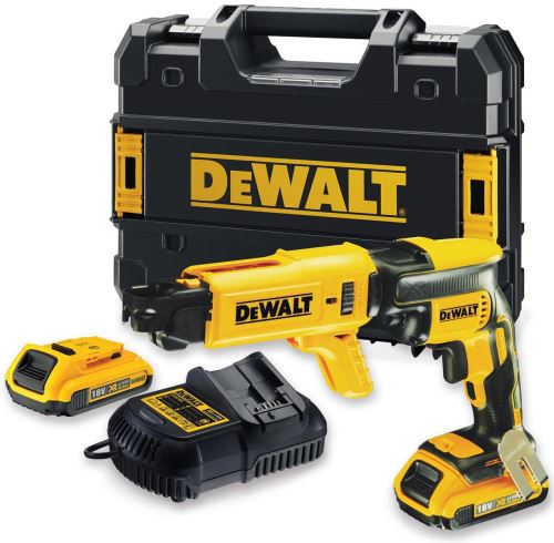 DEWALT Akkus csavarhúzó gipszkartonhoz, 18 V 2x akkumulátor 2,0 Ah, tár, tok DCF620D2K