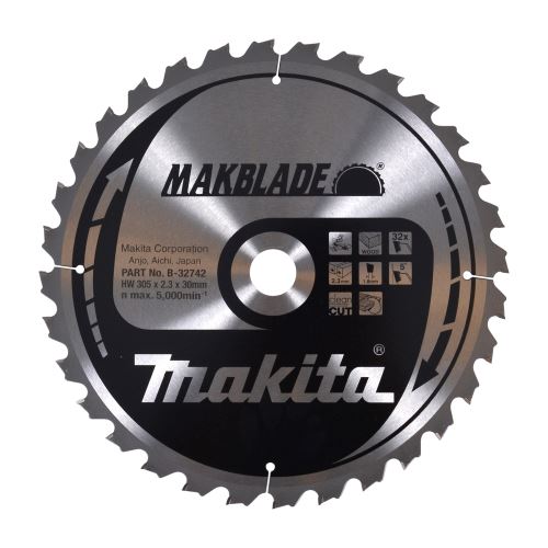 MAKITA fafűrészlap MAKBLADE 305x2,3x30 mm 32 fogú B-32742