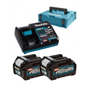 MAKITA Li-ion XGT 40V szett 2 db BL4020+1 db DC40RA+1 db Makpac 191V07-0