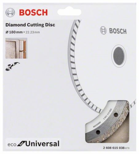 BOSCH gyémánt vágótárcsa ECO Univerzálishoz 180x22,23x2,6x7 2608615038