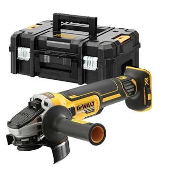 DEWALT Akkus sarokcsiszoló 18V 125mm, akkumulátor és töltő nélkül, TSTAK DCG405FNT