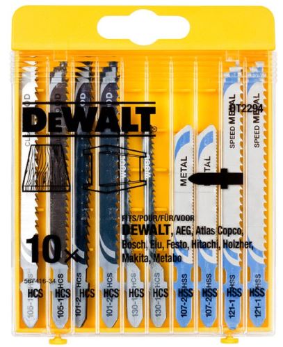 DEWALT pengekészlet fához, fémhez, műanyaghoz, 10 db DT2294