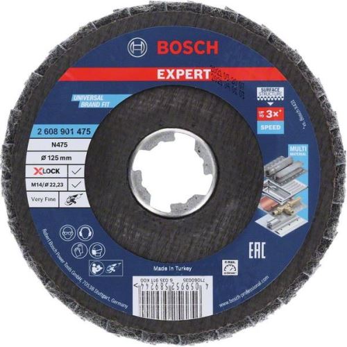 BOSCH EXPERT X-LOCK lamellás N475 SCM nagyon finom125mm 2608901475