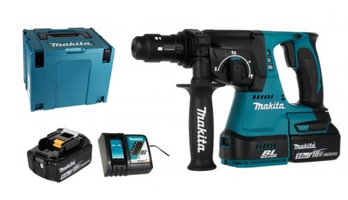 Makita Aku kombinált kalapács Li-ion LXT 18V/5.0Ah, Makpac DHR243RTJ