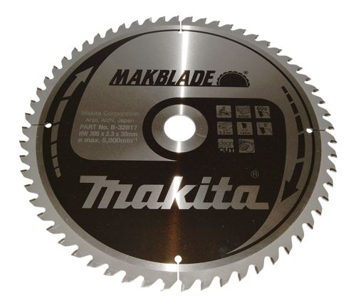 MAKITA fa fűrészlap MAKBLADE 305x2,3x30 mm 60 fogú B-32817