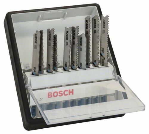 BOSCH 10 részes fűrészlapkészlet Robust Line Metal Expert, szárral TT 118 G; T 118 A; T 118 B; T 118 EOF; T 118 AF; T 118 BF; T 118 GFS; T 227 D; T 127 D; T 123 X 2607010541