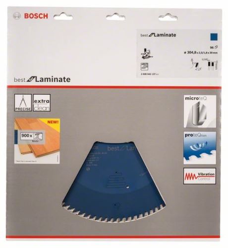 BOSCH körfűrészlap Legjobb a laminátumhoz 305 x 30 x 2,5 mm, 96 2608642137