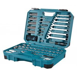 MAKITA kéziszerszám készlet 3/8" bit/hüvely/foglalat/racsnis, 120 db E-06616