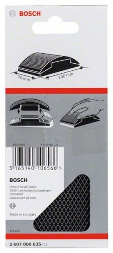 BOSCH blokk kézi csiszoláshoz 70 x 130 mm 2607000635