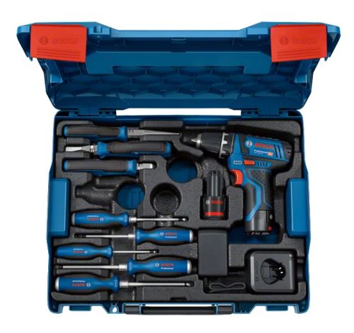 BOSCH GSR 12V-15 kombinált készlet és kéziszerszám 060186810R