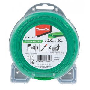 MAKITA zsinór nylon 2,0 mm, zöld, 30 m, speciális akkumulátoros gépekhez E-01775