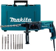 Makita kombinált kalapács tartozékokkal 2.4J, 780W HR2470X16
