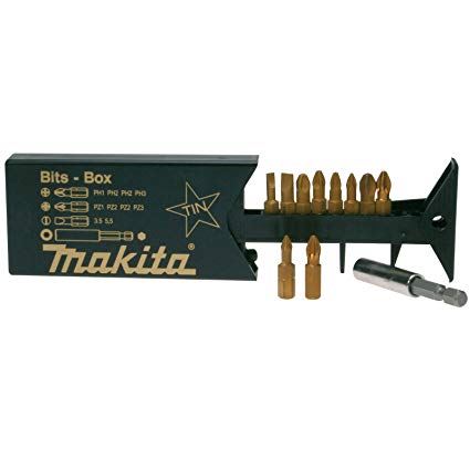 MAKITA bitkészlet TIN, hosszabbító, PH, PZ, lapos 11 db P-49046