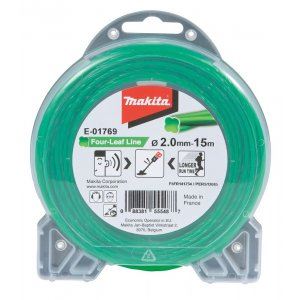 MAKITA szál nylon 2,0 mm, zöld, 15 m, speciális akkumulátoros gépekhez E-01769