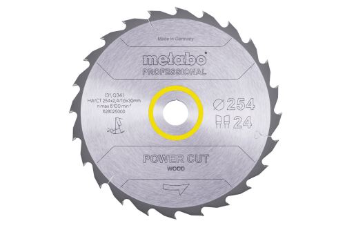 METABO fűrészlap HW/CT 254 x 30 mm, 24 fog (TS 254-hez) 628025000