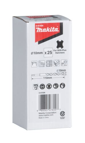 MAKITA fúrószár SDS-Plus D 10x42/110 mm, 25 db (csomag) D-61656