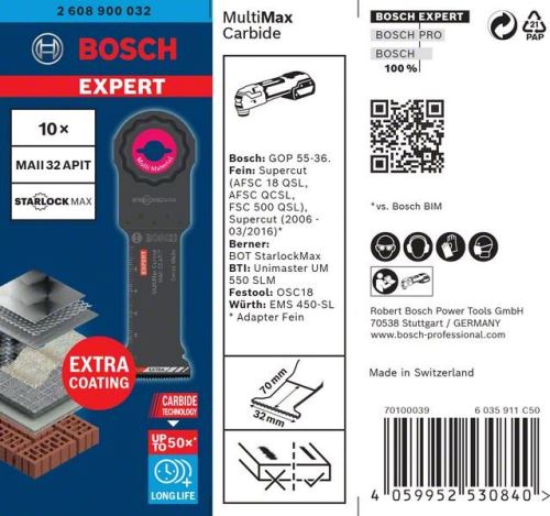 BOSCH EXPERT STARLOCKMAX MAII32APIT, 10 db 2608900032