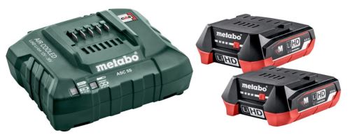 METABO alapkészlet (töltő + akkumulátorok) 12 V / 2 x LiHD 4,0 Ah 685301000