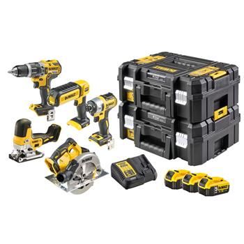 DEWALT 18V kombinált elemes szerszámkészlet, 3x akkumulátor DCK500P3T