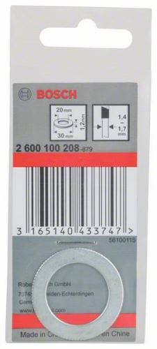 BOSCH szűkítő gyűrű fűrészlapokhoz 30 x 20 x 1,2 mm 2600100208