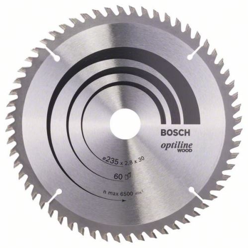 BOSCH fűrészlap Optiline Wood 235 x 30/25 x 2,8 mm, 60 2608641192