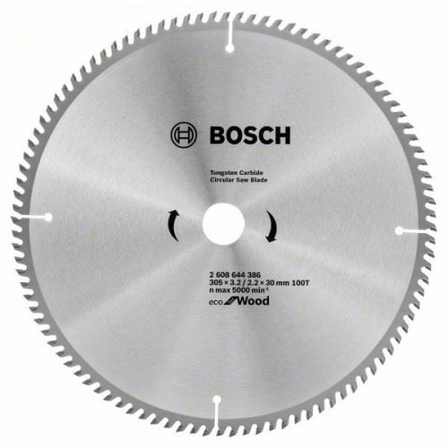 BOSCH fűrészlap Eco for Wood 305x3,2/2,2x30 100T 2608644386