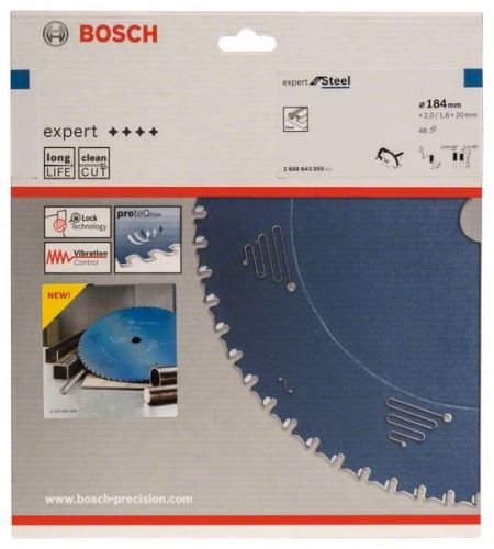 BOSCH körfűrészlap Expert for Steel 184 x 20 x 2,0 mm, 48 2608643055