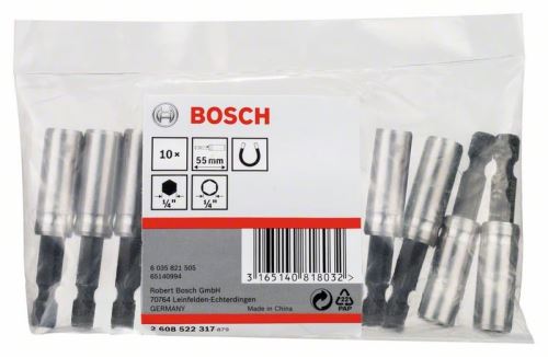 BOSCH univerzális tartó 1/4" hatszögletű szárral, mágneses (10 db) 2608522317