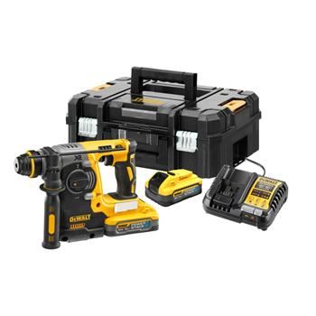 DEWALT kombinált kalapács SDS-Plus 18 V PowerStack 2x 5Ah, TSTAK DCH273H2T