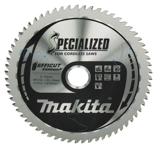 MAKITA fűrészlap alumínium Efficut 216x1,85x30 mm 63 fogú E-16916