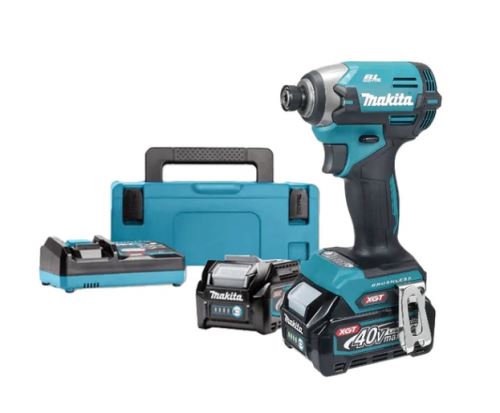 Makita Akkus ütvecsavarhúzó 1/4" Li-ion XGT 40V/2.0Ah, Makpac TD003GA201