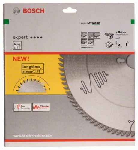 BOSCH Expert fűrészlap fához 250 x 30 x 3,2 mm, 80 2608642507