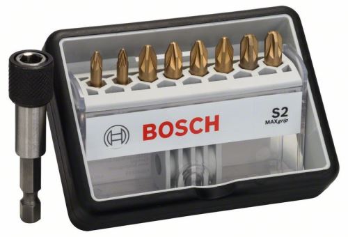 BOSCH csavarhúzó bitkészlet Robust Line, S Max Grip 25 mm (8+1 db) 2607002575