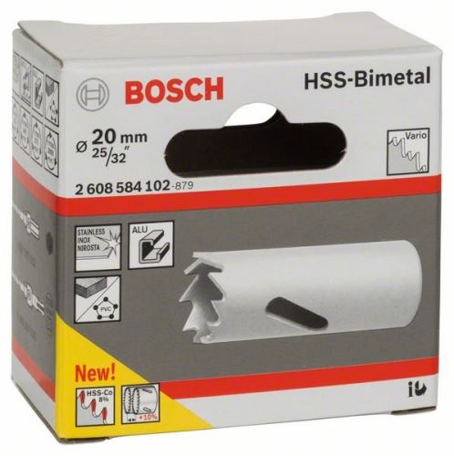 BOSCH HSS-bimetál lyukasztó szabványos adapterhez 20 mm, 25/32" 2608584102