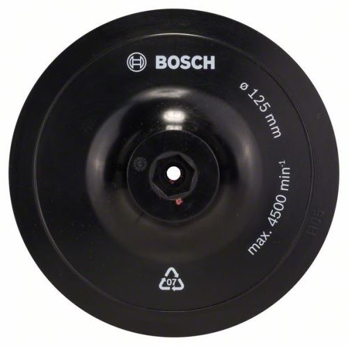 BOSCH rögzítőlap tépőzárral 125 mm, 8 mm 1609200154